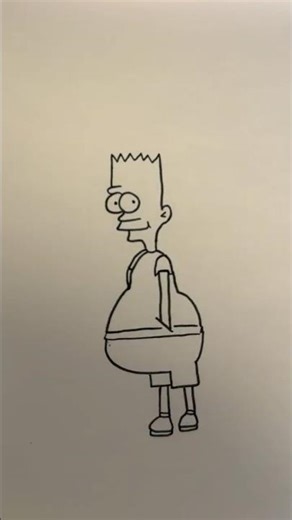 Easy drawing a Simpsons character #easyartlover #easydrawing #asmr#drawingideas #doodle #doodling