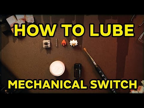 How to lube mechanical switch ft. Gateron Reds