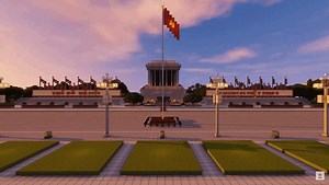 Tự hào game thủ Việt: Tái hiện toàn cảnh Lăng Bác trong Minecraft