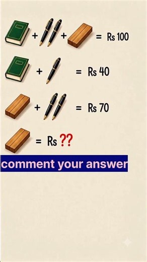 🧠 Can you Solve This Math Puzzle! | Book + Pen + Plank Puzzle 😲