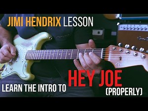 Jimi Hendrix HEY JOE Intro Lesson