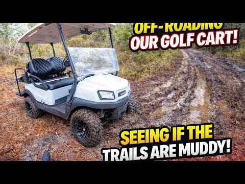 Off-Road Golf Cart Test! Are the Trails Too Muddy? #GolfCart #OffRoad #muddytrails