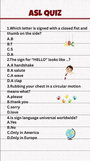 ASL quiz