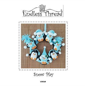 Endless Thread Design Snowplay Wreath Pattern
