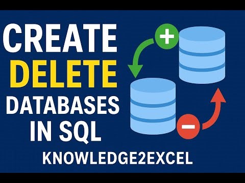 4 Learn SQL Under 5 Minutes (Create and Delete Database)