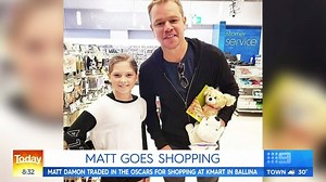 These Kmart lovers got more than they bargained for when they ran into Matt Damon doing a spot of late night shopping! #9Today | TODAY