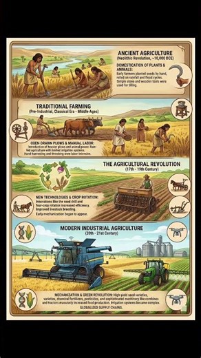 From Stone Tools To Drones: Agriculture's Epic Evolution Explained 😲✨️