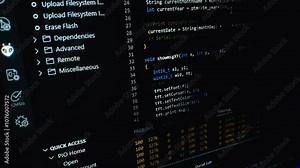 Compile process of C code on screen for embedded system, Build firmware from C code
