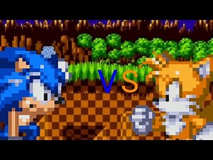 sonic vs tails sprites animation