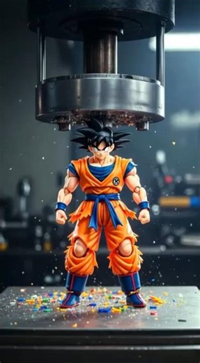 Goku’s Power Tested with Hydraulic Press – Super Saiyan Strength Experiment!