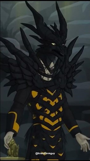 Black Dragon Armor Transformation Animation
