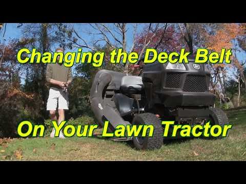 Changing the deck Belt on your Craftsman Lawn mower.