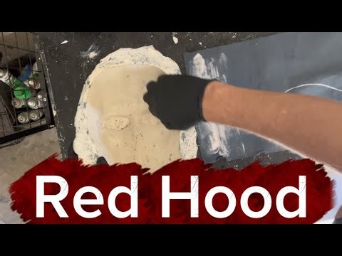DC Red Hood Mask in the works using Venetian masquerade mask techniques