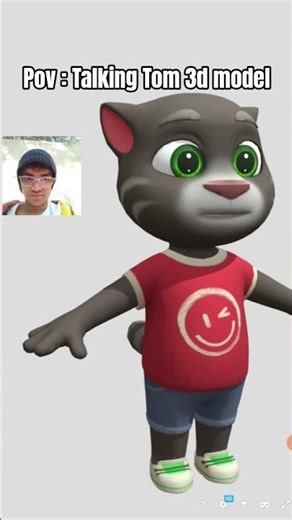 Talking Tom Cat 3d model check #talkingtom #shorts