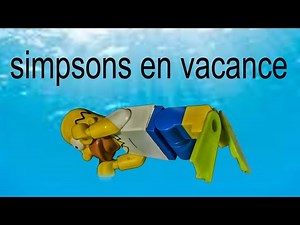 lego stop motion Simpsons en vacances au Lavandou