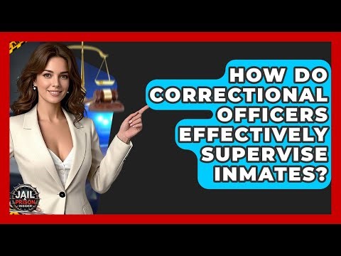 How Do Correctional Officers Effectively Supervise Inmates? - Jail & Prison Insider