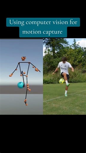 Using AI for motion capture #computervision #computervision #unity Freestyler TT: jedidiahmccloud0