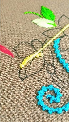 how to do basic french knot stitch tutorial for beginners #art #stitchlover #stitchday #stitchmagic