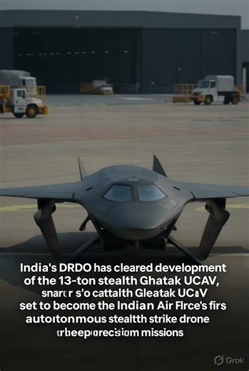 DRDO Clears Ghatak UCAV: India’s First Autonomous Stealth Strike Drone