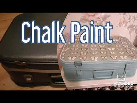 Vintage Suitcase Makeover / Quick Furniture Flip / Chalk Paint & Decoupage