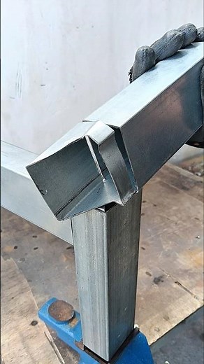 Tips and tricks for strong square-pipe table frame connections #tricks #tips #diy