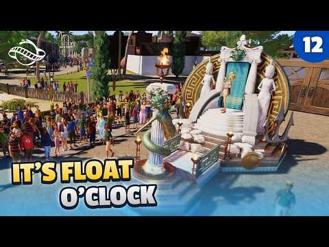 My themepark FINALLY gets a PARADE 🎉 | Planet Coaster 2 | Aquaria Land Ep.12