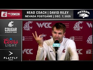 WSU MBB: "Trust the Process" | Head Coach David Riley Nevada Postgame | 12/7/25