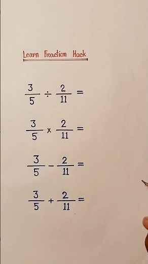 Fast Fraction Tricks 🔥