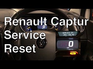 How to reset the Service warning light on Renault Captur