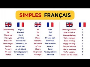 Les mots Simples | français – niveau débutant (A1-B1)