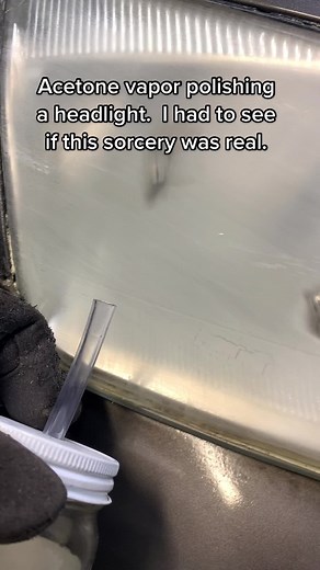 Headlight Polish Using Vapor of Acetone - Effective Restoration Method