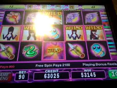 Elvira's Secret slot machine AMAZING BONUS