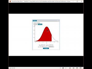 Statistics: Using StatCrunch to Find Probabilities and Percentiles for Normal Distributions