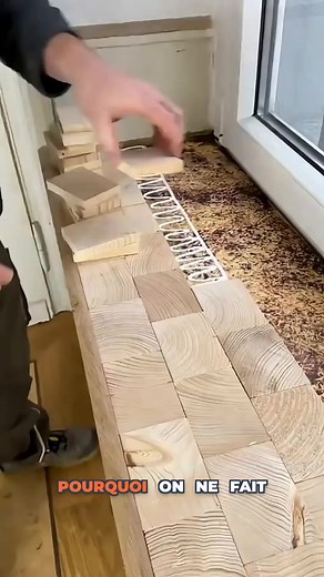 Technique innovante d'appui de fenêtre en bois