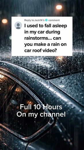 Rain Hitting a Car Roof at Night 🌧️🚗 | Instant Sleep Sounds