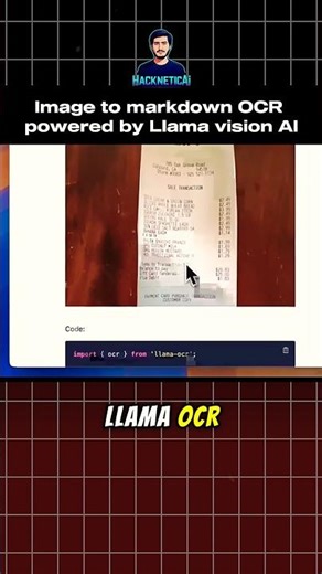 LlamaOCR Is Insanely Accurate🤯 #ai #coding #llama #ocr