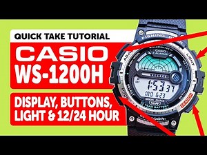 #CASIO WS-1200H (3485) Button & LCD Display Guide | How to Use Your Casio Digital Watch