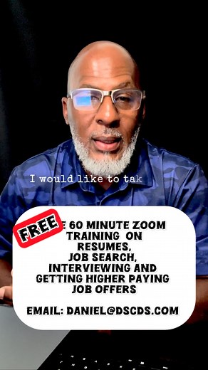 💥💥💥 FREE WEB TRAINING ON RESUME, JOB SEARCH, INTERVIEWING and HIGHER PAYING JOB OFFERS - 60 MINUTE ZOOM TRAINING CAN’T FIND A GREAT JOB? I WILL SHOW YOU HOW. JOIN THE FREE TRAINING Tuesday, November 11th at 11am Central US Time At this training I understand the heart of every candidate is a desire to get a “great offer” for a great job. I will show you exactly how to do that. This isn’t just a FREE TRAINING it’s a LIFE CHANGING Event. SHARE ON YOUR PAGE Tuesday: November 11th 11at 11am Centra