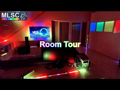 Music Led Strip Control - Room tour - DIY (Raspberry Pi, ESP8266 and WS2812B)