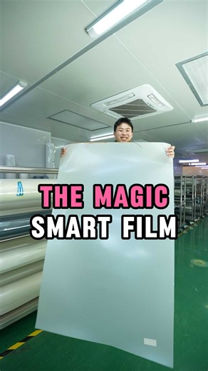 The magic smart film.#smartfilm #privacyfilm #smartglass #hightech #madeinchina #factory #business #pdlc #pdlcfilm #privacy #smarttint #windowfilm #glassfilm #filmbaseleo | FilmbaseTech-Leo