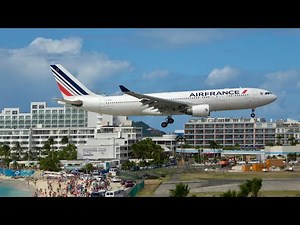 St Maarten Princess Juliana Airport Maho Beach Planespotting in 4K from Hotel Spots!