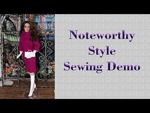 How To Sew A Doll Dress and Coat / Doll Clothes Sewing Tutorial / Noteworthy Style Pattern
