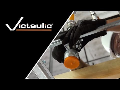 Victaulic VicFlex™ Style AB4 Bracket Hat Channel Concealed Installation Reference