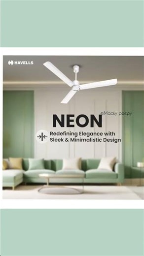 Havells neon ceiling fan Colors and features #Havells #ceilingfan #fan #fans #fyp