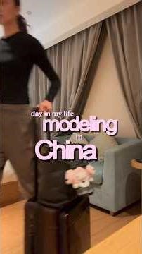 vloggy vlog of my first modeling job in China!🇨🇳🖤 #modeling #china #model #travel