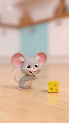 Mouse vs Cheese 🐭🧀 #cartoon #cute #familyfriendly