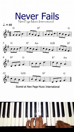 11K views · 206 reactions | ‎Keyboard Performance of "Never Fails"  ‎#keyboardmusic ‎#sheetmusic ‎ | New Page Music International | Facebook