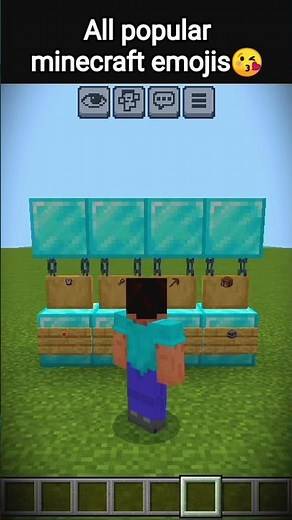 All minecraft popular emojis😘in Minecraft 😎