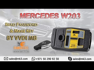 " WWW.MK3.COM " MERCEDES W203 READ PASSWORD & MAKE KEYS BY VVDI MB-XHORSE