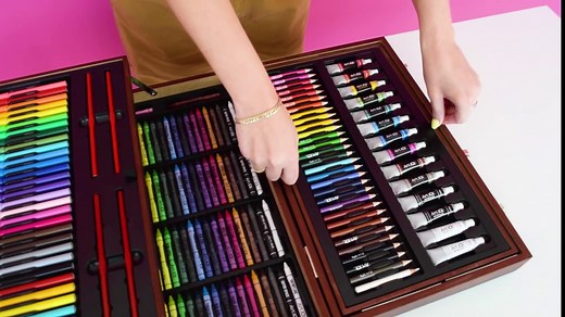 Art 101 Deluxe Art Set, Assorted Colors, 215 Pieces (53215)